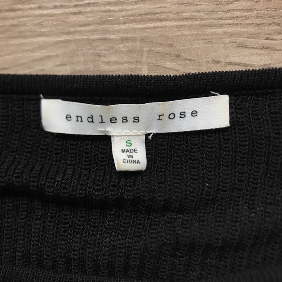 Endless Rose Black Sweater with Delicate Detailing. Women’s size small. - Picture 2 of 6